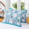 Par de Toallas de Almohada de Algodón de Gasa para Comercio Electrónico Transmisión en Vivo Más Vendido Extra Grande Extra Grueso Suave Agradable para la Piel Sin Pelusas Funda de Almohada Toalla Dropshipping
