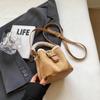 Bolsa balde portátil de nicho estilo coreano para mulheres 2024 nova outono e inverno moda retrô bolsa de ombro bolsa carteiro de pelúcia