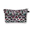 Nuevo Bolso Cosmético con Estampado de Leopardo Impreso en 3D Bolso de Mano Diario para Mujeres Europeas y Americanas Bolsa de Aseo de Viaje Bolsa de Almacenamiento Portátil