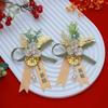 Suprimentos para Casamento Atacado Broche Familiar Estilo Chinês Boutonniere Noivo Noiva Corsage Conjunto Completo para Pais e Amigos Usarem