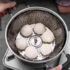 Rack de Vapor Alargado em Aço Inoxidável, Bandeja Vaporizadora Extensível e Dobrável, Cesta de Vapor, Grade de Vapor, Cesta de Frutas Doméstica