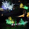 Luces decorativas impermeables para exteriores, luces para árboles de patio, luces para césped, luces LED artificiales de cerezo y melocotón, luces luminosas para árboles.