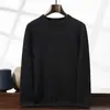 Suéter de Cachemira para Hombre Doble Capa Engrosado Tejido Liso Capa Base Cuello Redondo Jersey Manga Larga Ropa Interior Otoño Invierno Nuevo Llegado Suéter