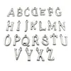 Colar novo de A-Z em aço inoxidável, quente, transfronteiriço, 26 letras em inglês, feminino, corrente de clavícula tipo caixa em aço inoxidável, não desbota