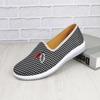 Zapatos de Tela de Old Beijing de Primavera, Zapatos Casuales para Mamá de Mujer, Zapatos de Corte Bajo con Punta Cuadrada, Zapatos de Mujer sin Cordones con Suela de Gel, Zapato de Calle