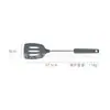 Espátula de silicona mango de tubo pequeño de acero inoxidable 430 espátula para sartén antiadherente espátula para cocinar espátula para saltear utensilios de cocina cuchara para sopa valla de pesca