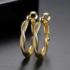 Jinse love hebilla de oreja vacía estilo coreano moda simple personalidad nuevo giro pendientes de tuerca pendientes de gancho de oreja de cobre para mujer regalo