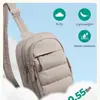 Mochila de Plumas Transfronteriza para Mujer Bolso Cruzado Portátil Multifuncional Viaje de Negocios Trayecto Diario Bolso de Hombro Ligero Bolso Lion Ling