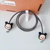 Cubierta Protectora para Cable de Datos para Cargador Apple de 20W, Dibujos Animados, a Prueba de Roturas para Cable de Carga de Teléfono Móvil