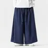 Outono/Inverno 2026 Novo Retro Transfronteiriço Estilo Chinês Calças Largas Masculinas Tamanho Plus Moda Calças Saias de Veludo Cotelê Calças Han