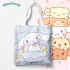 Bolsa de Lona para Estudiante Bonita Cinnamon Dog Ins Kuromi Bolsa Escolar para Estudiante Gran Capacidad Libro de Ejercicios Tutoría