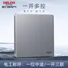 Panel de enchufe e interruptor Delixi ultradelgado gris para el hogar, de pared, empotrado 86 aire acondicionado 16a una apertura cinco orificios 290