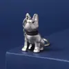Llavero de Bulldog Francés de Metal Creativo Colgante 3D para Llaves de Coche Nuevo Transfronterizo Regalo para Mascotas