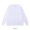 Recuerda preparar camiseta de algodón de manga larga para hombre primavera y otoño color liso camiseta interior top holgado camisa de base blanca para hombre