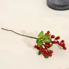 Venta al por mayor del fabricante Bayas de California Pequeñas Individuales 6 Colores Flores Artificiales Europeas de Alta Gama Bayas Fruta de Arándano Plantas Artificiales