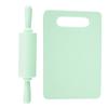 Cuchillo de pastel dentado cuchillo de plástico para niños juego de tabla de cortar no lastima la mano cuchillo de fruta para jardín de niños juego de regalo venta al por mayor