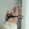 Anillo para el cabello de lazo de amor nicho de lujo ligero estilo coreano combinable Accesorios para el cabello de alta gama nuevos Sombrerería