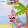 Llavero Colgante de Llavero de Punto Auténtico Popular Moda con Cuentas Muñeco de Dibujos Animados Pareja Cadena para Colgar Mochila Escolar Pequeño Regalo
