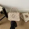 Bolso de mano para mujer estilo Chanel 2026 con bordado de diamantes, bolso pequeño cuadrado para el hombro, bolso mini cruzado, exquisito estuche para lápiz labial