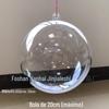 Bola Redonda de Plástico PS Jls Diâmetro 40mm a 200mm Nova Caixa Cosmética Criativa Transparente Multi-Tamanho Joias