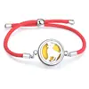 Cuerda Roja Moda Sencilla Difusor de Aceites Esenciales Aromaterapia Caja Pequeña Pulsera Redonda Accesorios de Joyería Caja de Fragancia Decoraciones