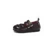 Sapatos Mary Jane Baixos para Meninas Meninas 2026 Primavera/Outono Novo Estilo Coreano Sapatos de Princesa Retrô Solado Macio Sapatos Feijão Sapatos Pequenos de Couro