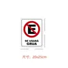Varias pegatinas de advertencia en tamaño de España: 20X25Cm