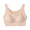 Ropa interior fina de verano de talla grande sin costuras para mujer, chica gordita, pecho grande, pequeña, cómoda, de una pieza, copa completa, sujetador tipo chaleco