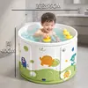 Balde de Banho Infantil, Balde de Banho Doméstico de PVC de Corpo Inteiro sem Instalação, Balde de Banho Dobrável para Adultos, Bacia de Banho