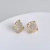 Brincos Elegantes Novo Estilo 2023 para Mulheres Agulha de Prata S925 Brincos Franceses Retrô Estilo ins Brincos de Pérola com Zircônia Cheia