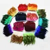 Encaje de Plumas al por Mayor Tiras de Tela Puntiagudas 10-15cm Tiras de Tela Puntiagudas Coloridas Rojas Accesorios para Ropa DIY Muñecas