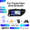 Adecuado para Toyota 16-18 Hailux Android pantalla grande radio Bluetooth gps navegación para coche máquina todo en uno