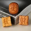 Amuleto de la Fortuna de Sándalo Dorado Pulsera Tejida a Mano para DIY Accesorios de Cuentas de Oración Budista