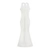 Vestido Longo Elegante Tomara que Caia para Mulheres 2025 Estilo Francês Valoriza a Figura Sem Mangas Estilo Puro Desejo Sexy Decotado Cauda de Sereia