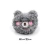 Novo Broche de Urso de Pelúcia Urso Blush de Pelúcia DIY Pin de Desenho Animado Estilo Estudante Acessórios Fofos Cabeça de Boneca