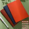 Caderno A5 em couro PU macio, personalizado com logotipo corporativo, bloco de notas B5 para atas de reuniões, livro de treinamento de funcionários (venda por atacado).