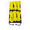 Cuerda reflectante para tienda de campaña de camping al aire libre, 4 mm de grosor, hebilla de cuerda de viento de dos ojales, cuerda para tienda de 4 m de largo, juego de cuerda para tienda de picnic