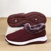 Zapatos de Algodón Viejo de Beijing al por Mayor para Mujer en Invierno con Forro Polar Antideslizantes Zapatos Slip-On para Madres de Mediana Edad y Ancianas para Mantener el Calor y Recuperar la Salud en Otoño e Invierno