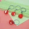 Chaveiro Pingente Divertido de Frutas e Legumes Simulados em Resina Morango Jade Repolho Loja de Catering Gourmet Pingente de Presente Pequeno