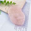 Herramienta de Raspado de Piedras Preciosas Más Vendida Transfronteriza de Amazon, Cuerno Natural de Cristal Rosa con Forma de Corazón para Relajar Músculos, Activar la Circulación y Masaje de Belleza