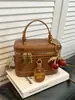 Bolsa Caja para Mujer, Bolso de Lujo Ligero de Alta Gama para Mujer, Bolso de Mano Versátil para el Trabajo, Bolso Tote Pequeño, Bolso Cuadrado Pequeño Exquisito y de Moda