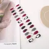 Garra de Águia Pequena Série de Estampas Casuais Manicure Usável para Mulheres 24 Peças Manicure Pronta Unhas Amêndoa