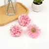 Cabezas de Flores Artificiales de Hortensia y Crisantemo para Manualidades Corona Hecha a Mano Accesorios para Tocados Pasadores Gorra de Graduación Decoración del Hogar Flores Falsas