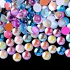 Cristal Weichen Semi-Círculo Copo Mocha Strass Colorido Contas de Sereia Nail Art Capa de Celular Roupas da Moda Acessórios de Decoração