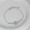 Nova Pulseira de Zircônia Estrela e Lua Feminina Luxo Leve Nicho Design Requintado Ajustável Pulseira para Melhor Amiga