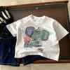 Ropa para niños Camisetas de manga corta para niños Tops de verano para niños 2025 Verano Nuevo Dibujos animados para niñas Ropa suelta de media manga t
