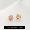 Cuentas de Barril de Transferencia de Circonita Chapadas en Oro de 14K Cuentas Espaciadoras Pulsera de Cristal Hecha a Mano DIY Accesorios para Enhebrar Cuentas