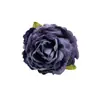 Flor Artificial Flor Rosa com Borda Queimada Cabeça de Flor Pacote de Materiais para Headdress Retro DIY Guirlanda para Fazer Decoração de Parede de Flores de Casamento Arranjo de Flores