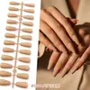 Europeu e Americano Popular Transfronteiriço Fosco Sólido Cor Gelo-Transparente Alto Padrão Trapezoidal Nail Art Unhas Usáveis Pontas de Unhas Postiças Acessórios