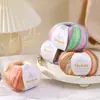 Patrón de nubes pequeñas, hilo de mezcla de seda y mohair, color degradado, hilo de mohair fino para tejer a mano, hilo para chales y suéteres, producto transfronterizo